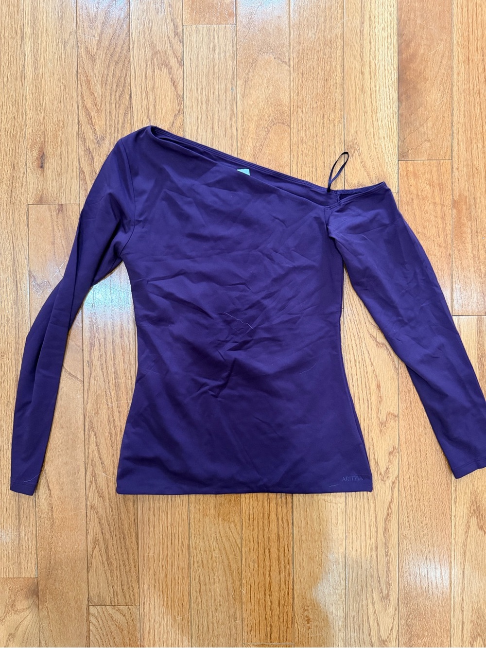 Aritizia Plum One-Shoulder Long Sleeve Women's Top